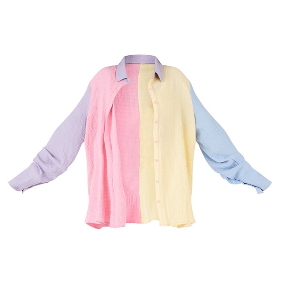 Prettylittlething Color Block Shirt